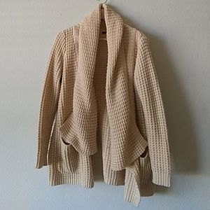 THML Popcorn Knit Oversized Drapey Sweater